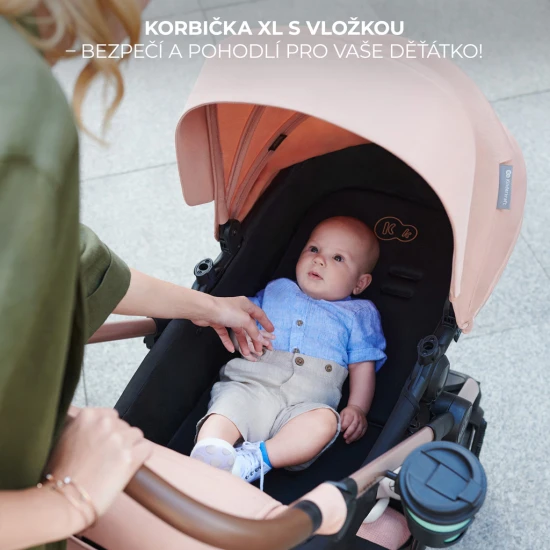 Kočík kombinovaný Moov 2 Air 3v1 Pure Black Kinderkraft KSMOOV02BLK0000