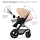 Kočík kombinovaný Moov 2 Air 3v1 Sand Beige Kinderkraft KSMOOV02BEG0000