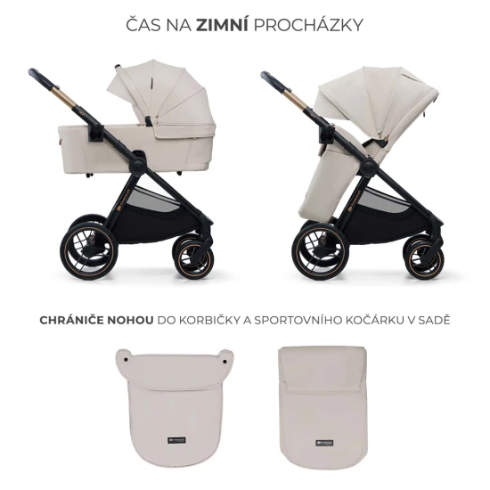Kočík kombinovaný Nea 2 2v1 Beige Kinderkraft KSNEA002BEG2000
