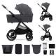 Kočík kombinovaný Nea 2 2v1 Dark Grey Kinderkraft KSNEA002DGR2000