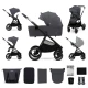 Kočík kombinovaný Nea 2 2v1 Dark Grey Kinderkraft KSNEA002DGR2000
