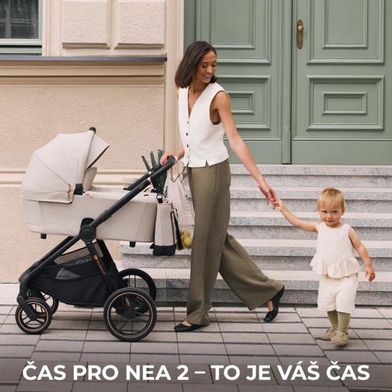 Kočík kombinovaný Nea 2 2v1 Dark Grey Kinderkraft KSNEA002DGR2000
