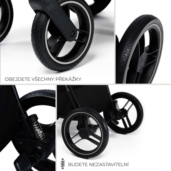 Kočík kombinovaný Nea 2 2v1 Dark Grey Kinderkraft KSNEA002DGR2000