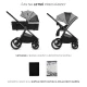 Kočík kombinovaný Nea 2 2v1 Lunar Black Bizuu Kinderkraft KSNEA002BLKBI00