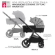 Kočík kombinovaný Nea 2 2v1 Lunar Black Bizuu Kinderkraft KSNEA002BLKBI00