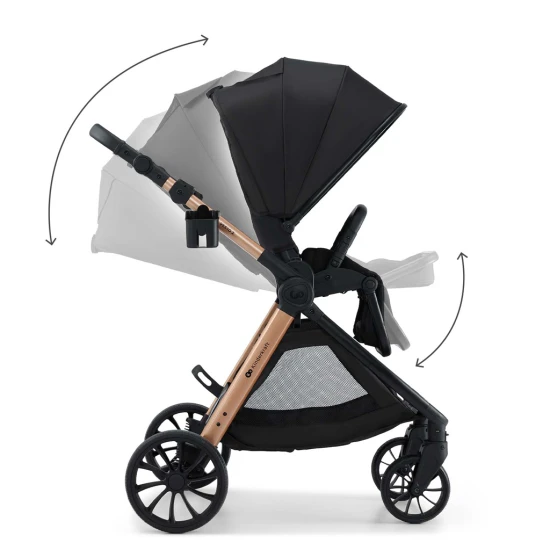Kočík kombinovaný Vesto 2 3v1 Black Kinderkraft KSVEST02BLK3000