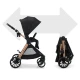 Kočík kombinovaný Vesto 2 3v1 Black Kinderkraft KSVEST02BLK3000