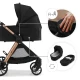 Kočík kombinovaný Vesto 2 3v1 Black Kinderkraft KSVEST02BLK3000