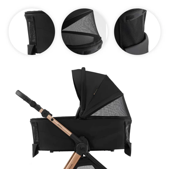 Kočík kombinovaný Vesto 2 3v1 Black Kinderkraft KSVEST02BLK3000