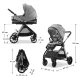 Kočík kombinovaný Vesto 2 3v1 Grey Kinderkraft KSVEST02GRY3000