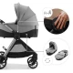 Kočík kombinovaný Vesto 2 3v1 Grey Kinderkraft KSVEST02GRY3000