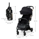 Kočík športový Apino Raven black Kinderkraft KSAPIN00BLK0000