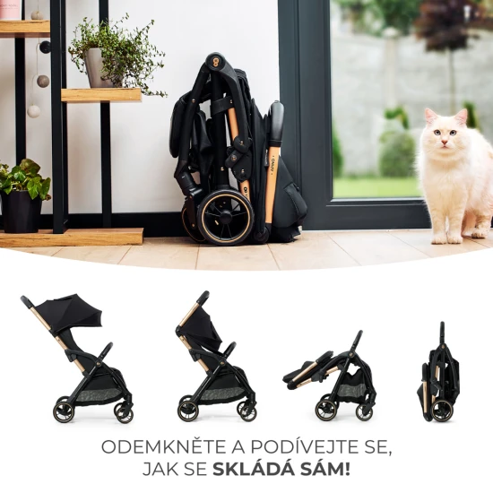 Kočík športový Apino Raven black Kinderkraft KSAPIN00BLK0000