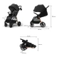 Kočík športový Grande 2 Midnight Black Kinderkraft KSGRAN02BLK0000