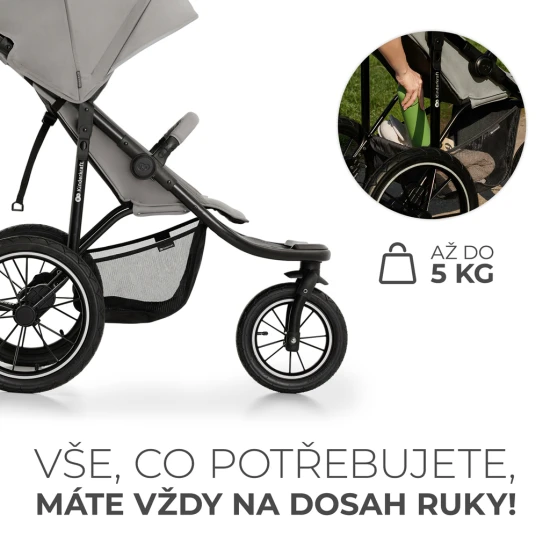 Kočík športový Helsi 2 Grey Kinderkraft KSHELS02GRY0000