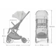 Kočík športový Indy 3 Urban Grey Kinderkraft KSINDY03GRY0000