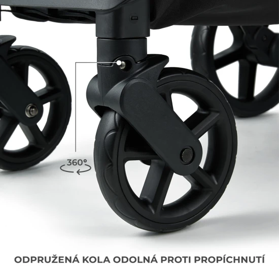 Kočík športový Loom Black Kinderkraft KSLOOM00BLK0000