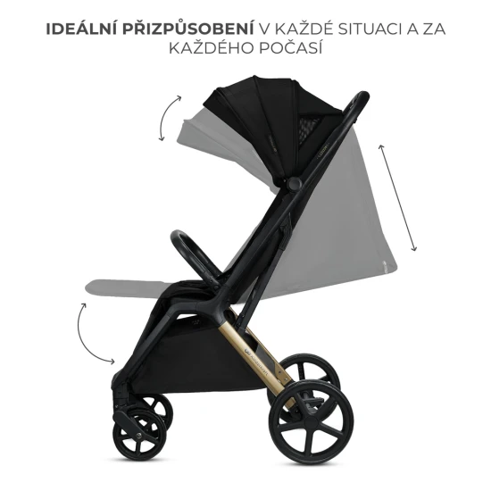 Kočík športový Loom Black Kinderkraft KSLOOM00BLK0000