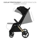 Kočík športový Loom Black Kinderkraft KSLOOM00BLK0000
