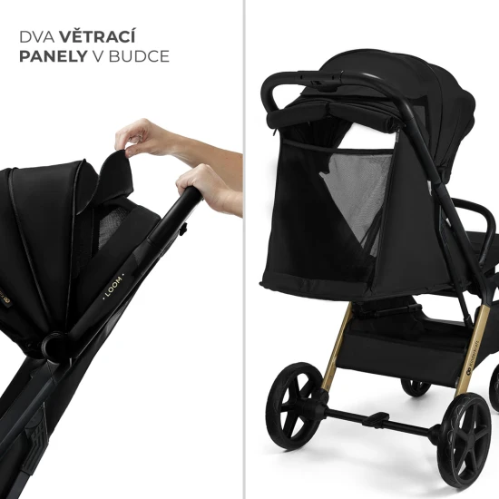 Kočík športový Loom Black Kinderkraft KSLOOM00BLK0000