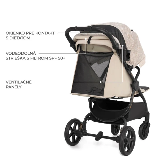 Kočík športový Mitzy Dune Whisper Bizuu Kinderkraft KSMITZ00BEGBI00
