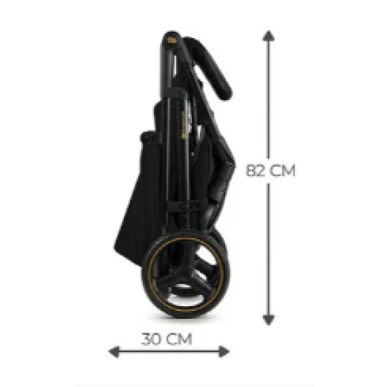 Kočík športový Trig 3 Onyx black Kinderkraft KSTRIG03BLK0000