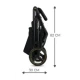 Kočík športový Trig 3 Onyx black Kinderkraft KSTRIG03BLK0000