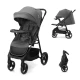 Kočík športový Trig 3 Tray Granite Grey Kinderkraft KSTRIG03GRY000T