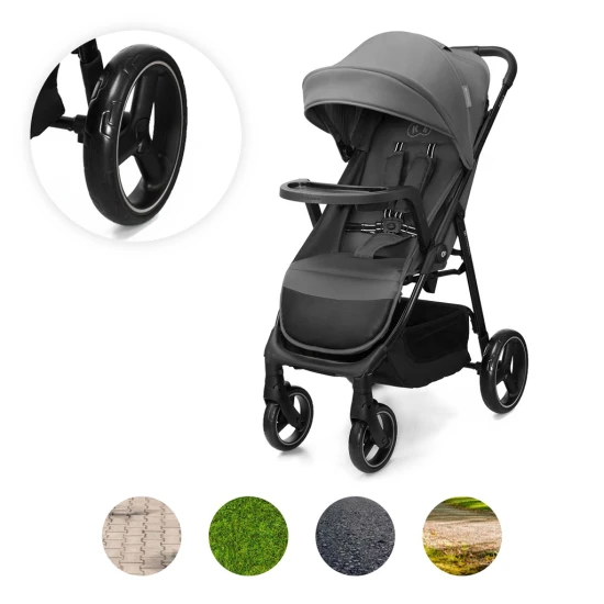 Kočík športový Trig 3 Tray Granite Grey Kinderkraft KSTRIG03GRY000T