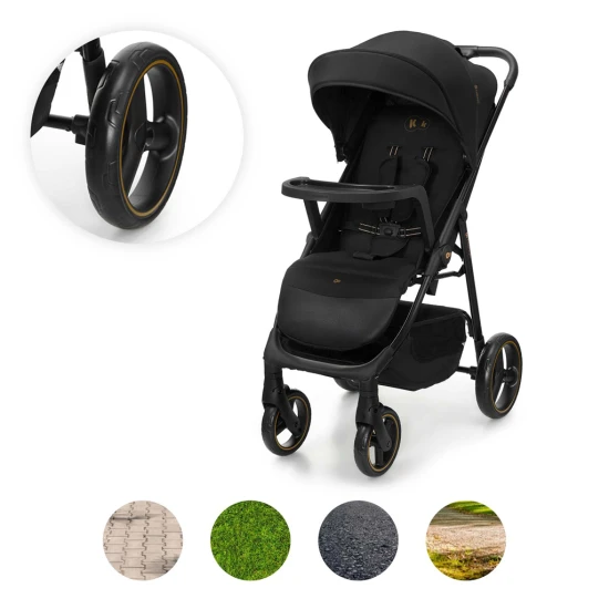 Kočík športový Trig 3 Tray Onyx Black Kinderkraft KSTRIG03BLK000T