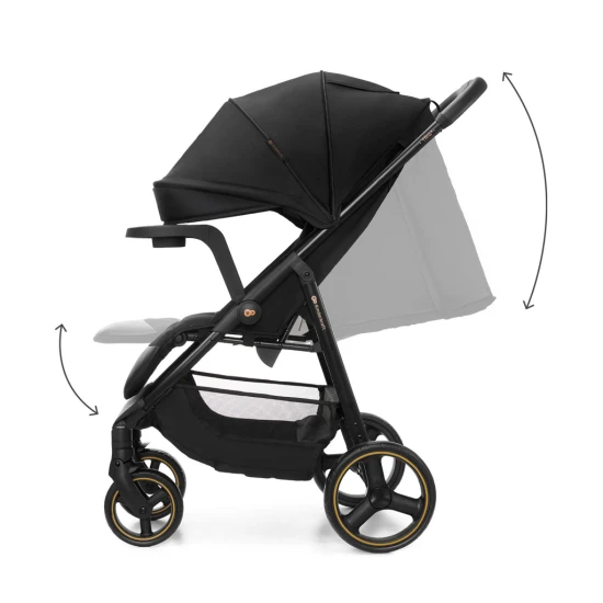 Kočík športový Trig 3 Tray Onyx Black Kinderkraft KSTRIG03BLK000T
