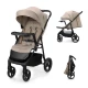 Kočík športový Trig 3 Tray Stone Beige Kinderkraft KSTRIG03BEG000T