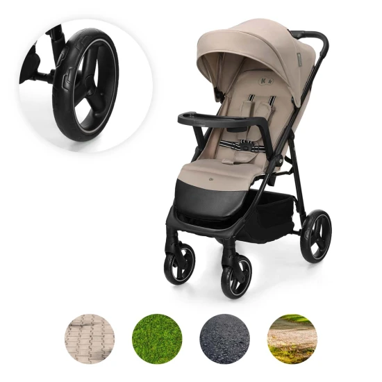 Kočík športový Trig 3 Tray Stone Beige Kinderkraft KSTRIG03BEG000T