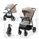 Kočík športový Trig 3 Tray Stone Beige Kinderkraft KSTRIG03BEG000T