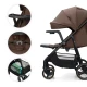 Kočík športový Trig 3 Tray Velvet Mocca Kinderkraft KSTRIG03BRW000T
