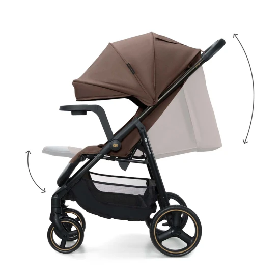 Kočík športový Trig 3 Tray Velvet Mocca Kinderkraft KSTRIG03BRW000T