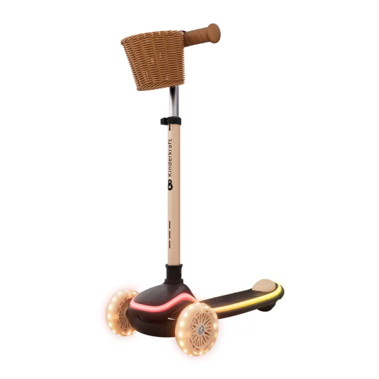 Kolobežka a odrážadlo 2v1 Raket Up Beige Kinderkraft KRRAUP00BEG0000