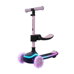 Kolobežka a odrážadlo 2v1 Raket Up Pink