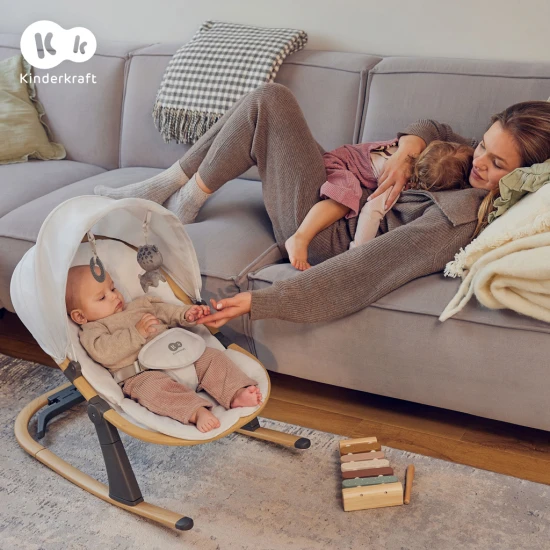 Lehátko Elsu Grey, do 9kg Kinderkraft KBELSU00GRY0000