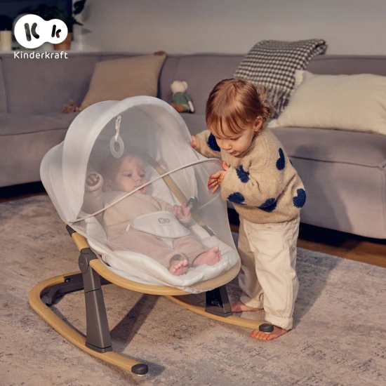 Lehátko Elsu Grey, do 9kg Kinderkraft KBELSU00GRY0000
