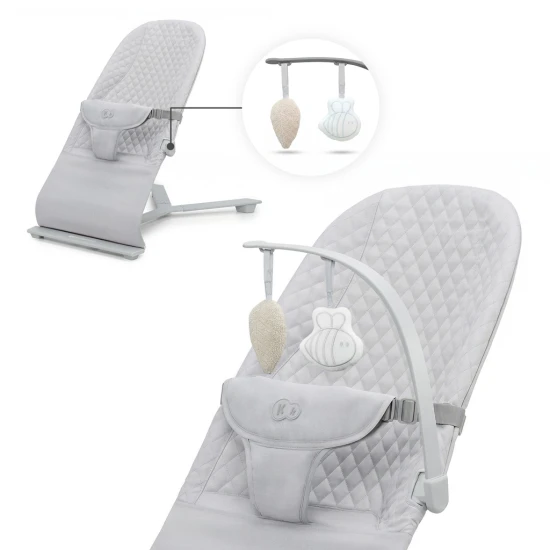 Lehátko pohupujúce Mimi Light grey, do 9 kg Kinderkraft KBMIMI00LGR0000