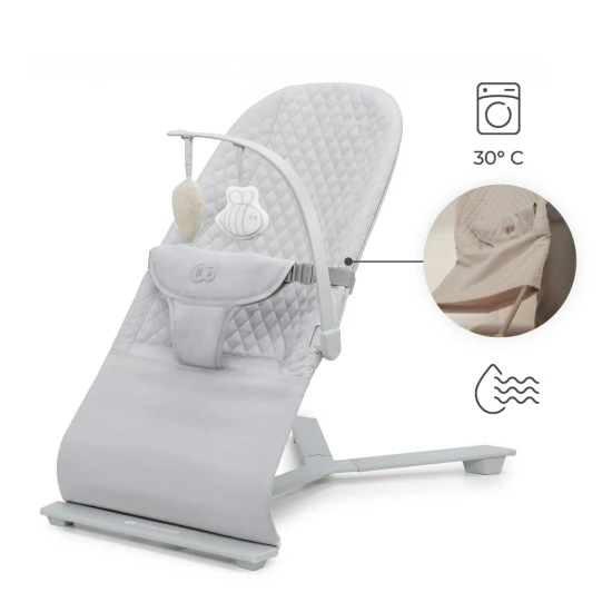 Lehátko pohupujúce Mimi Light grey, do 9 kg Kinderkraft KBMIMI00LGR0000
