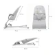 Lehátko pohupujúce Mimi Light grey, do 9 kg Kinderkraft KBMIMI00LGR0000