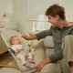 Lehátko pohupujúce Mimi Light grey, do 9 kg Kinderkraft KBMIMI00LGR0000