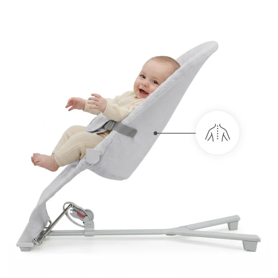 Lehátko pohupujúce Mimi Light grey, do 9 kg Kinderkraft KBMIMI00LGR0000