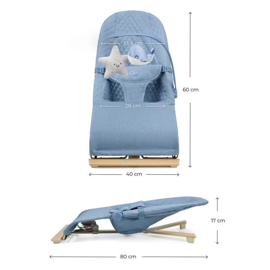 Lehátko pohupujúce Mimi Nordic Breeze, do 9kg Kinderkraft KBMIMI00NOR0000