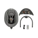Lehátko pohupujúce s melódiou 2v1 Lumi, do 9 kg, Premium Dark Grey Kinderkraft KBLUMI02DGR0000