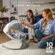 Lehátko pohupujúce s melódiou 2v1 Lumi, do 9 kg, Premium Dark Grey Kinderkraft KBLUMI02DGR0000