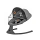 Lehátko pohupujúce s melódiou 2v1 Lumi, do 9 kg, Premium Dark Grey Kinderkraft KBLUMI02DGR0000