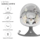 Lehátko pohupujúce s melódiou 2v1 Lumi, do 9 kg, Premium Light Grey Kinderkraft KBLUMI02LGR0000